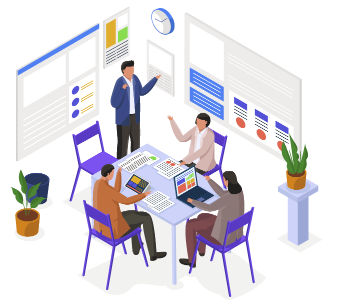 Business Team Meeting Isometric-01